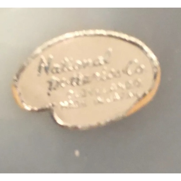 National Potteries Grey Brandy Glass w/White Stem - Picture 7 of 7